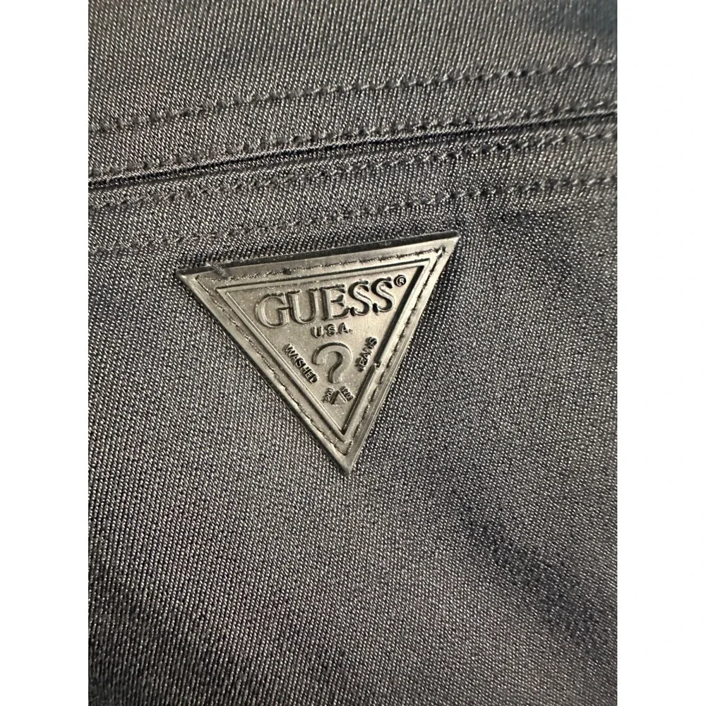 Guess Comfort Mens Black Straight Leg Stretch Trousers Pants M9472074 Size 33